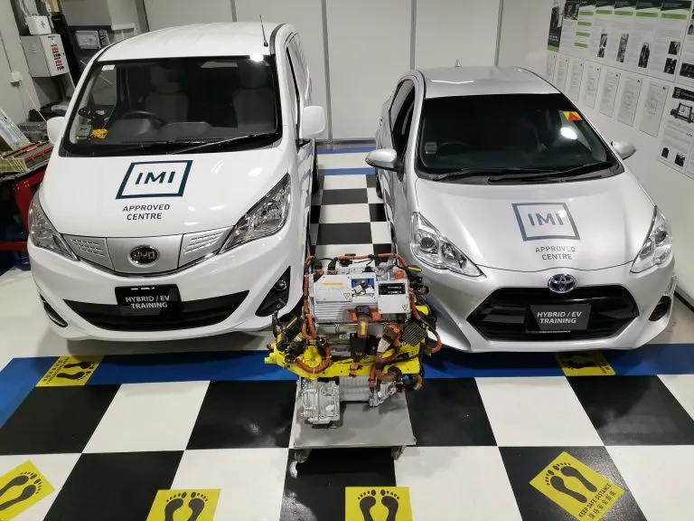 IMI accredited automotive training vehicles used by K-Tech Singapore