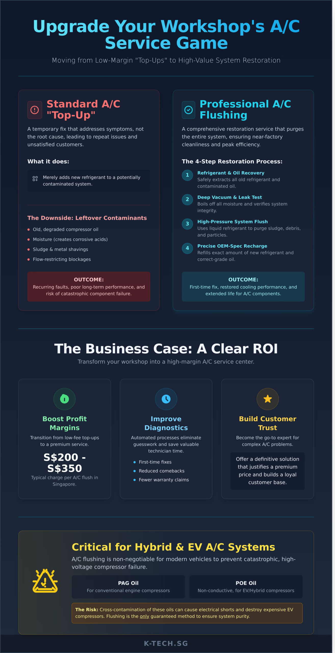 Aircon Flushing Machine: A Complete Guide for Singapore Workshops - Infographic